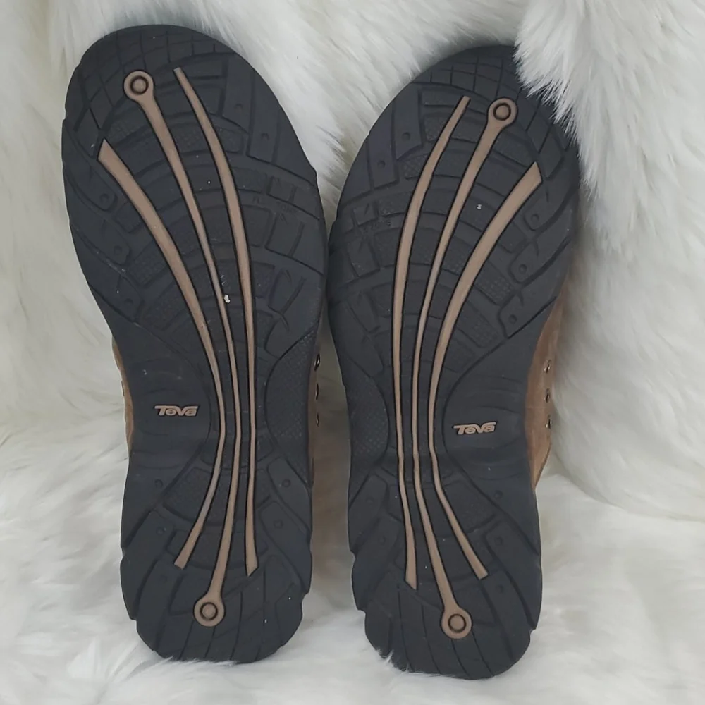 Teva men waterproof sandals shoes brown leather size 13
